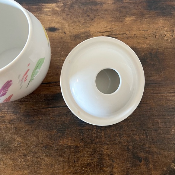 VINTAGE Raynaud Limoges 🇫🇷 Porcelain Dure Cigar and Feather Jar *RARE* - Picture 8 of 10